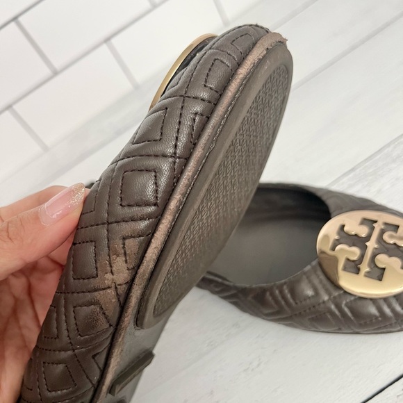 Tory Burch Quilted Minnie Flat Size 9 - Picture 6 of 7
